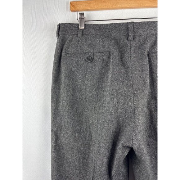 Claiborne Mens Gray Wool-Blend Trousers Size 36/30 - Picture 4 of 5